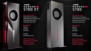 AMD Radeon RX 5700 XT & Radeon RX 5700 Spezifikationen